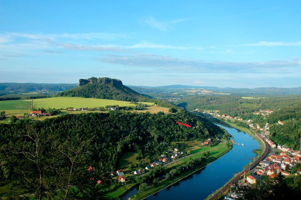 Luxusboofe - Ferienhaus Am Lilienstein Кенігштайн-ан-дер-Ельбе Екстер'єр фото