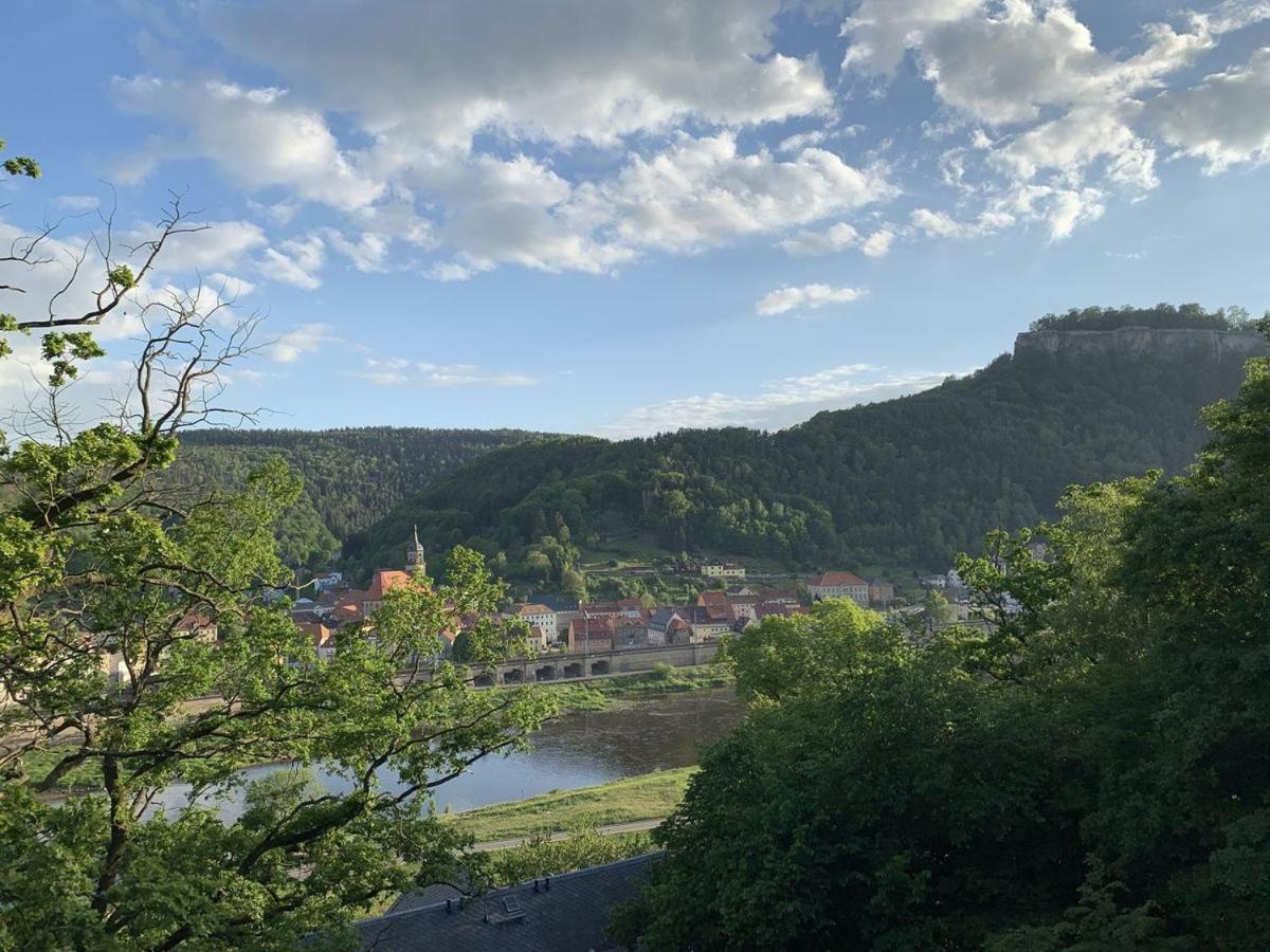 Luxusboofe - Ferienhaus Am Lilienstein Кенігштайн-ан-дер-Ельбе Екстер'єр фото
