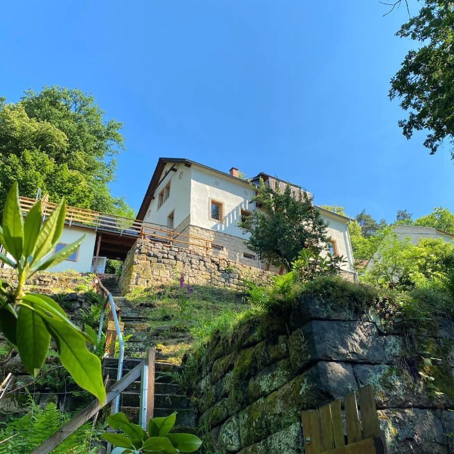 Luxusboofe - Ferienhaus Am Lilienstein Кенігштайн-ан-дер-Ельбе Екстер'єр фото